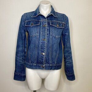 Vintage XOXO Distressed Denim Trucker Jean Jacket